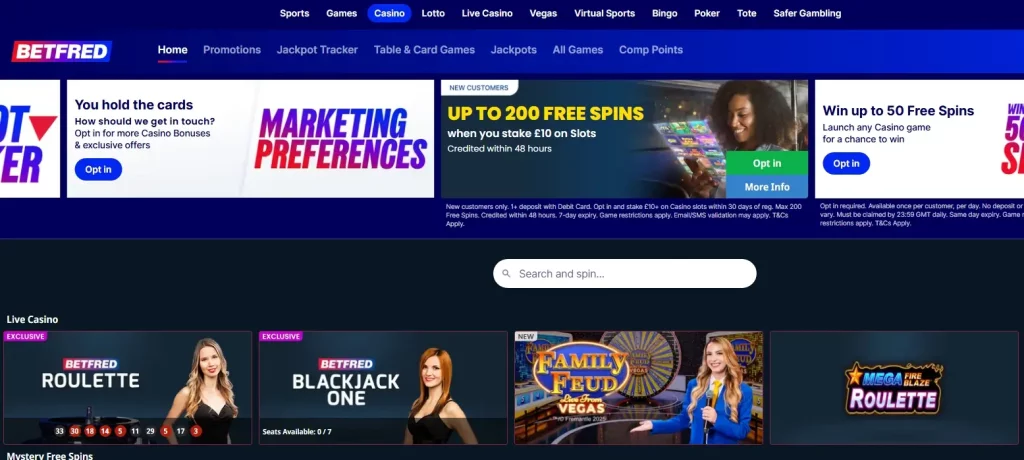 betfred casino